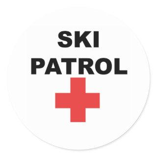 Ski Patrol Classic Round Sticker