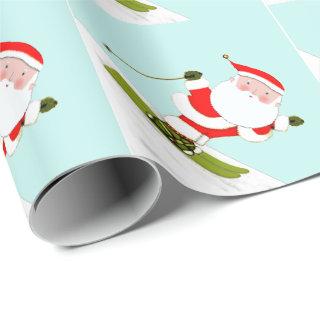 Skiing Santa Skier Gift