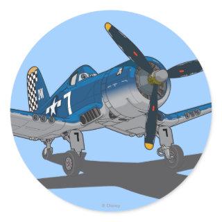 Skipper 2 classic round sticker