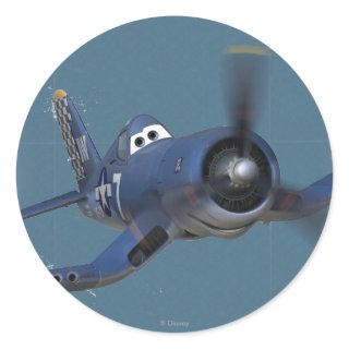 Skipper 3 classic round sticker