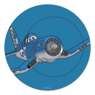 Skipper 4 classic round sticker