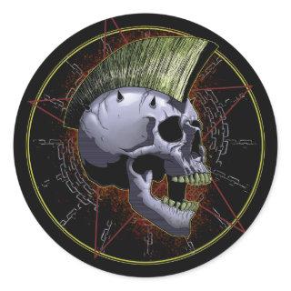 Skull Classic Round Sticker