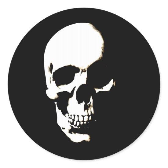 Skull Classic Round Sticker