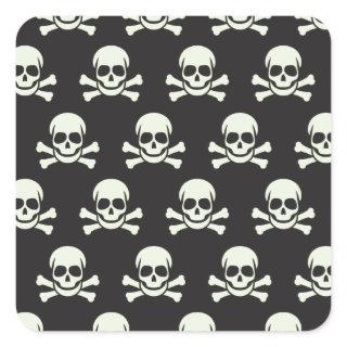 Skull & Crossbones Square Sticker