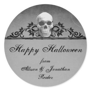 Skull Frame Halloween sticker