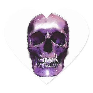 Skull Heart Sticker