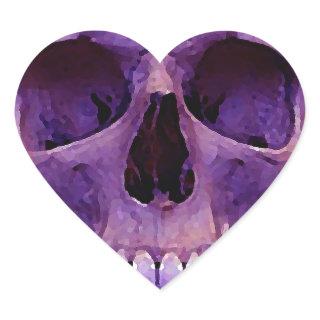 Skull Heart Sticker