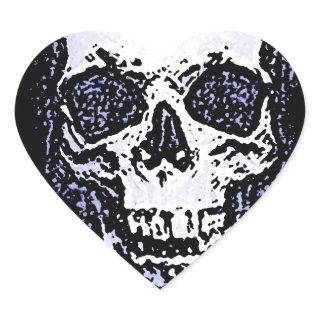 Skull Heart Sticker