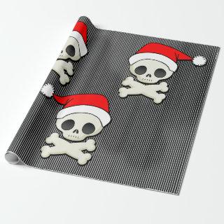 Skull in Santa Cap Goth