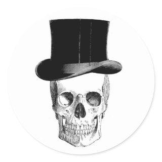 Skull with Tophat Sticker