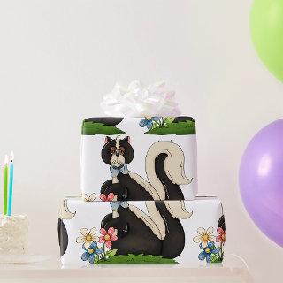 Skunk With Flowers