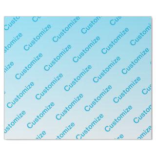 Sky Blue (changeable color!) Ombre & Text Pattern