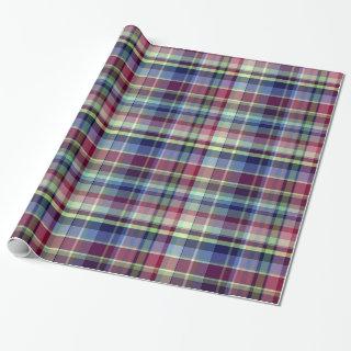 Sky Blue Navy Burgundy Pistach Preppy Madras Plaid