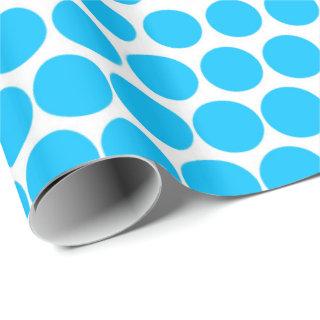 Sky Blue Polka Dot Modern White