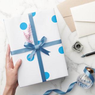 Sky Blue Polka Dot White Custom Color Holiday 2023