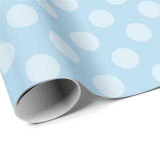 Sky blue with Baby Blue Polka Dots
