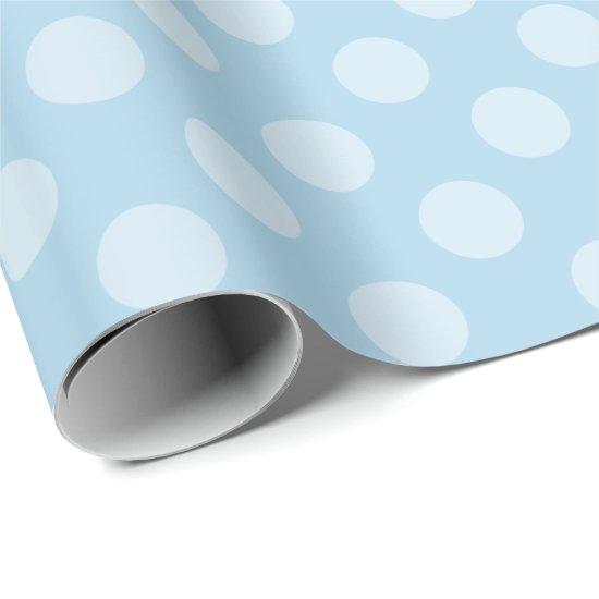 Sky blue with Baby Blue Polka Dots