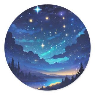 Sky Nature Dreams Classic Round Sticker