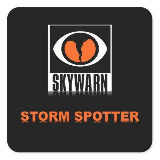 SKYWARN Storm Spotter Square Sticker