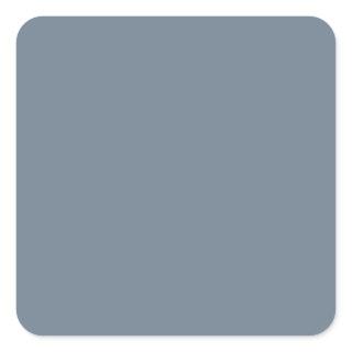 Slate Gray 708090 Color, With Option to Add Image Square Sticker