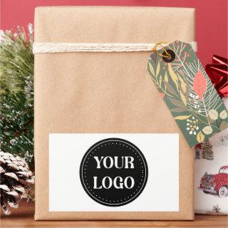 Sleek, contemporary, polished,& customizable rectangular sticker