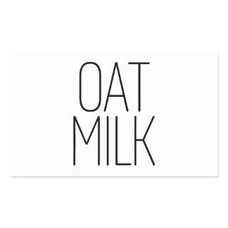 Sleek Oat Milk Rectangular Sticker