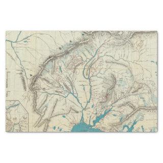 Sleem's Map of Central Alaska Tissue Paper
