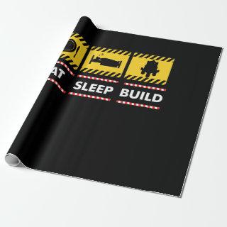 Sleep Eat Build Repeat Building Blocks Bricks