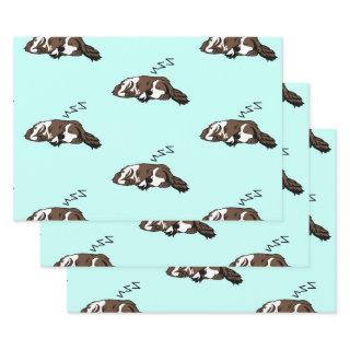 Sleeping Dog ZZZ Cocker Spaniel Pet Owner Animals  Sheets