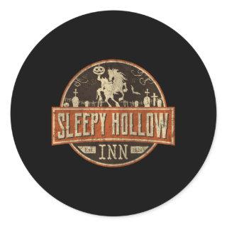 Sleepy Hollow Inn Halloween Headless Horse Classic Round Sticker