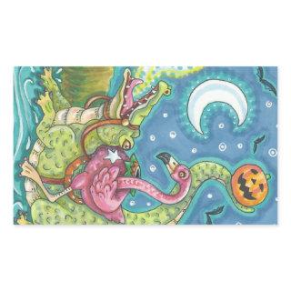 SLEEPY HOLLOW PINK FLAMINGO STICKERS SHEET Rec