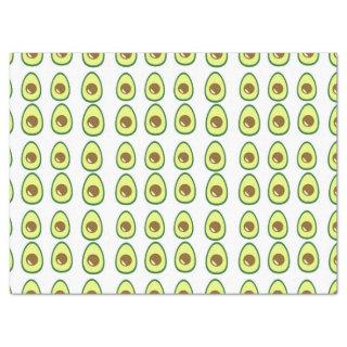 Sliced green avocado on white tissue paper