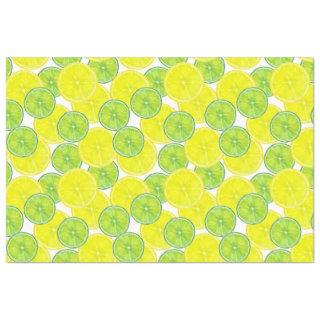Slices of Lime and Lemon Fruit  Tissue Paper