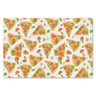 Slices of Vegan Pizza for Pizza Lovers Tissue Paper