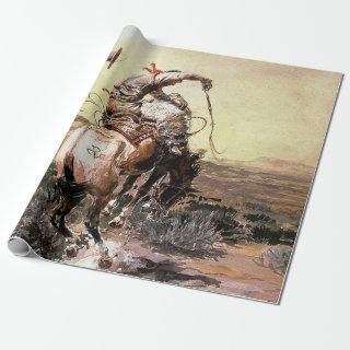 “Slick Rider” Western Art by Charles M Russell