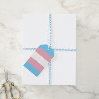 SlipperyJoe's transgender pride flag diversity rig Gift Tags