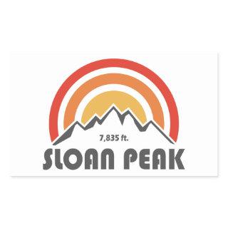 Sloan Peak Washington Rectangular Sticker