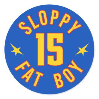 Sloppy Fat Boy - Nikola Jokic Basketball Classic Round Sticker