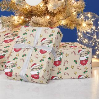 Sloth Christmas Snow Winter Animals Sloths