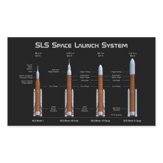 SLS Space Launch System Rectangular Sticker