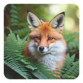 "Sly: The Fox in the Shadows" Square Sticker
