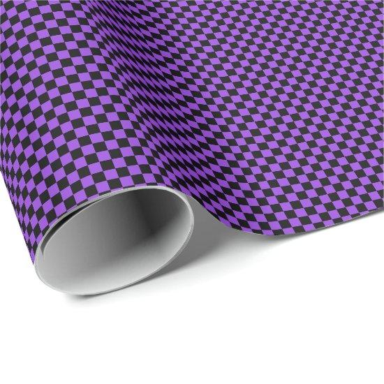 Small Black and Purple Checks