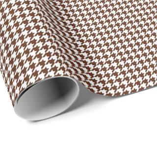 Small Brown and White Houndstooth