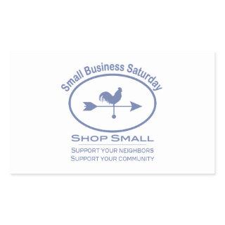 Small Business Saturday Weather vane Rectangular Sticker