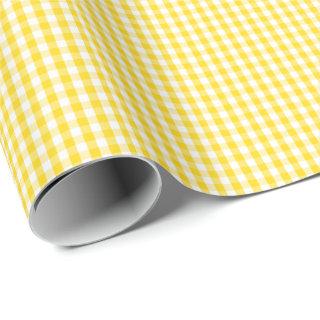 Small Golden Yellow and White Gingham