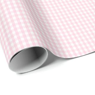 Small Light Pink and White Gingham