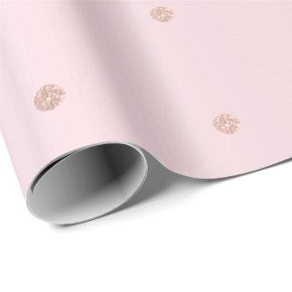 Small Polka Dots Black Pink Rose Gold Bridal Paste