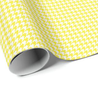 Small Yellow and White Houndstooth
