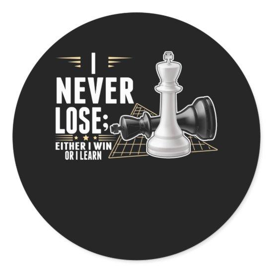 Smart Chess Player Intelligent Board game Classic Round Sticker