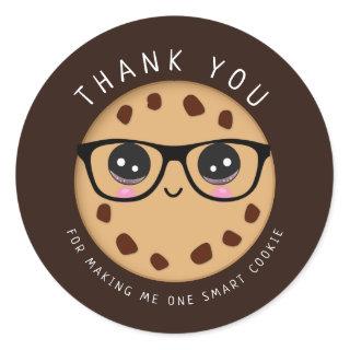 Smart Cookie Teacher Thank You Appreciation Gift Classic Round Sticker
